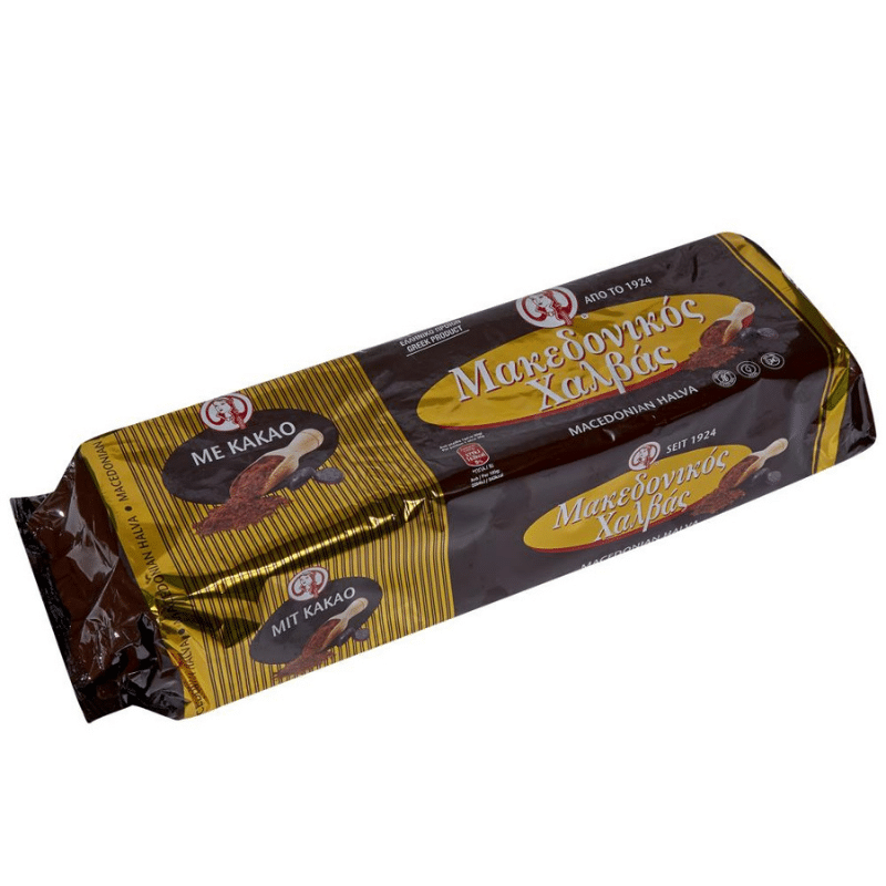 Makedonikos Halvas-Kakao (2,5Kg) von Haitoglou bei Araxxon  - Hochwertiges griechisches Produkt.   Makedonikos Halvas-Kakao (2,5Kg) από Haitoglou στο Araxxon  - Αυθεντικό ελληνικό προϊόν.